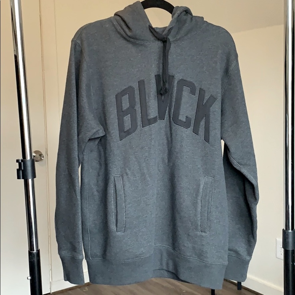 BLACK SCALE Rugby Hoodie Dark Grey MEN’s MEDIUM